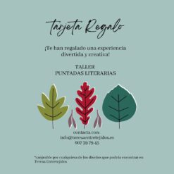 Tarjeta regalo-Puntadas Literarias