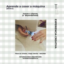 Aprende a coser a máquina - básico