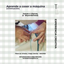 Aprende a coser a máquina - continuación
