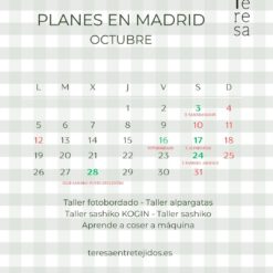 CALENDARIO TALLERES OCTUBRE 2026
