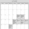 CALENDARIO ACTIVIDADES OCTUBRE 2026